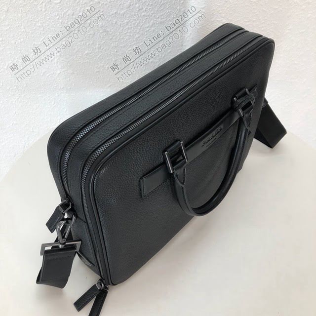 Prada男包 普拉達手提公事包 2VE366 prada專櫃最新款摔紋牛皮男士公事包  dd2450